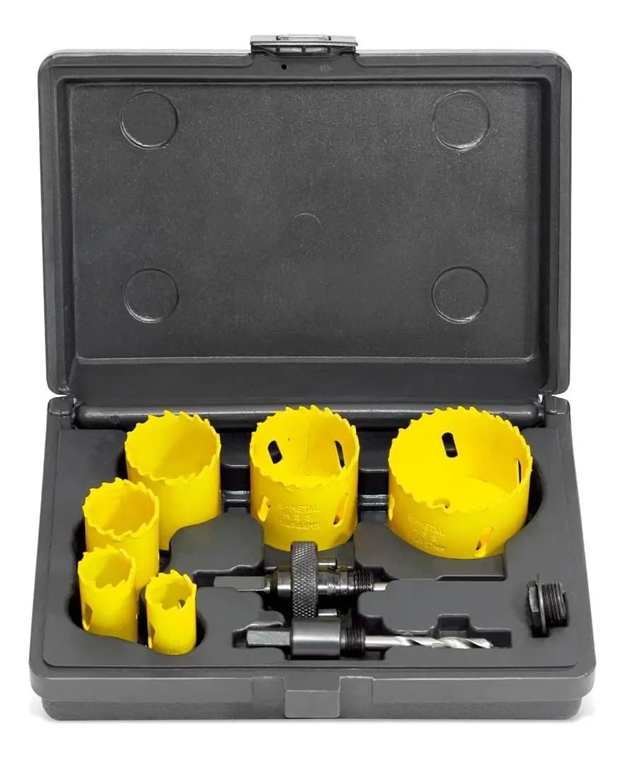 JG SERRA COPO BIMET KIT 09 PCS 19-57MM AMATOOLS — imagem 1